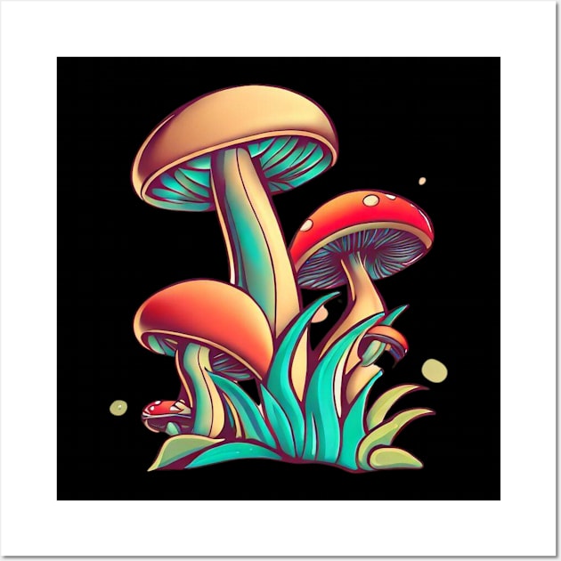 SHROOMS Wall Art by abovetheundergroundbrand